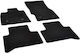 Rigum Set of Front and Rear Mats 4pcs for Alfa Romeo Stelvio 2017+ Black