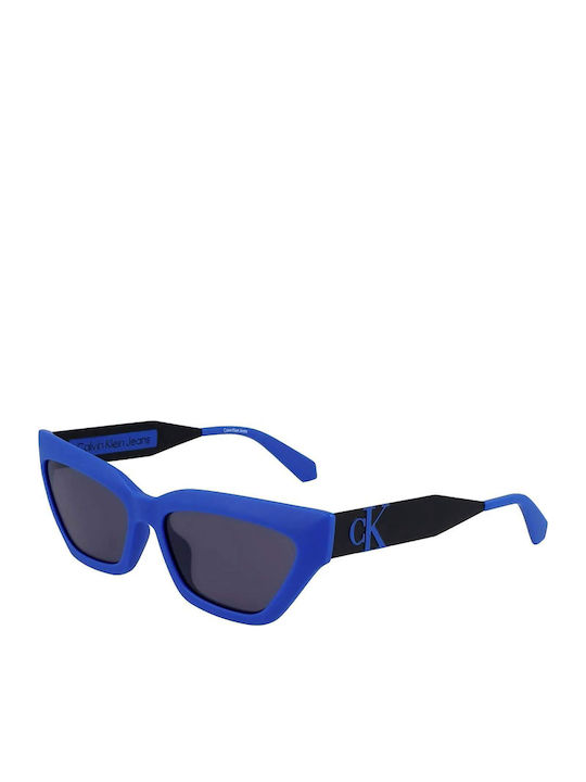 Calvin Klein Women's Sunglasses with Blue Plast...