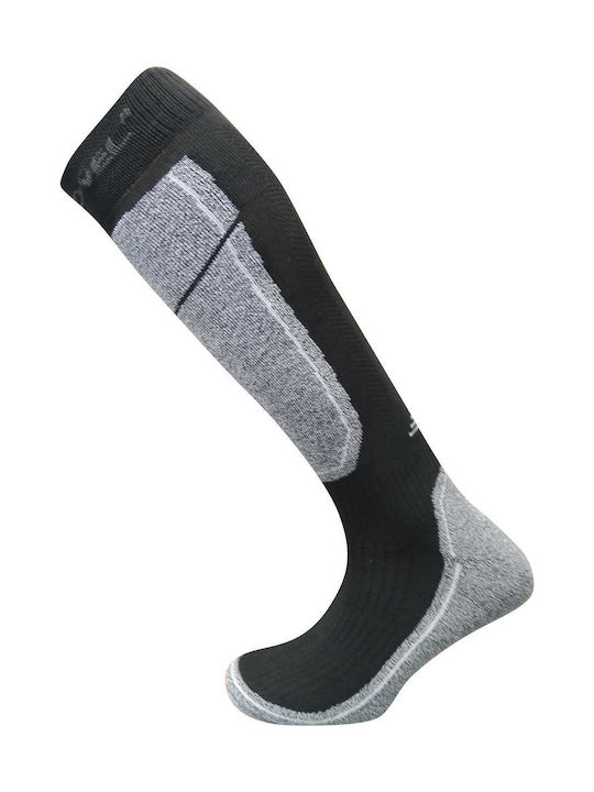 Comodo Ski Socks Grey Black Σύμμικτο Regular Ανδρικά