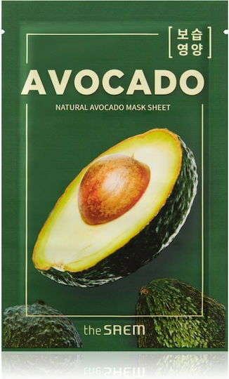 The Saem Avocado Sheet Μάσκα Προσώπου για Ενυδάτωση / Θρέψη 21ml