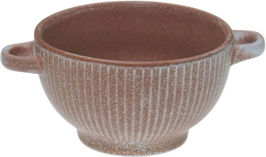Viosarp Bol de Servire Rotund Ceramică Maro cu Diametru 14buc