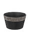 Atmosphera Ethnika Dip Serving Bowl Round Ceramic Black