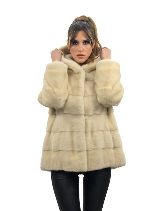 Fur mink cardigan (mink) Anne