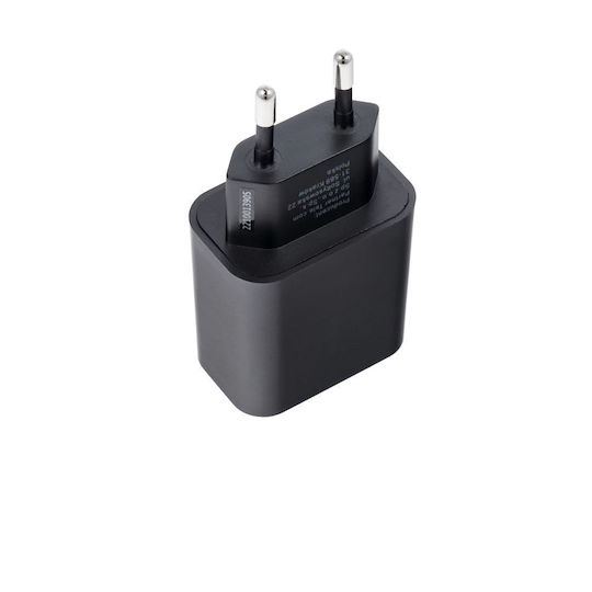Blue Star Φορτιστής Χωρίς Καλώδιο με Θύρα USB-C Power Delivery / Quick Charge 4.0 Μαύρος (TFB-TC-25WPDB)