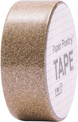 Washi Tape RICO - Glitzer-Kupfer