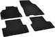 Rigum Set of Front and Rear Mats 4pcs for Renault Fluence 2010 2015 Black