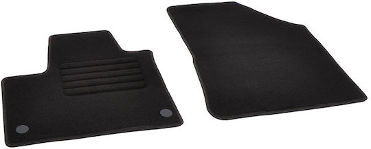 Rigum Set of Front and Rear Mats 2pcs for Renault Kangoo 2021+ Black