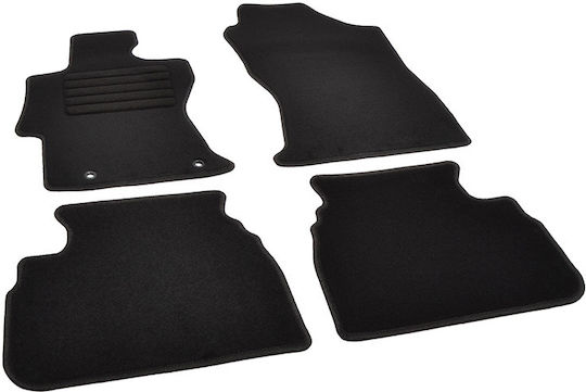 Rigum Satz Vorder- und Hintermatten 4Stück aus Teppichboden für Subaru XV 2018+ Schwarz