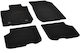 Rigum Set of Front and Rear Mats 4pcs for Dacia Logan 2013 2020 Black