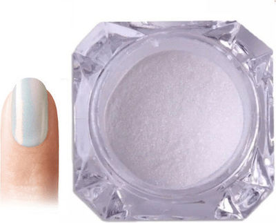 Vicky Nail Pigment Mermaid Effect Decorative Nail Powder White Mermaid 8gr