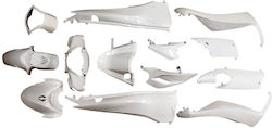 Honda Motorcycle Plastic Set White 13pcs