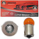 Limastar Lamps Car 10W37R BAU15S G18 PY21W-BAU15s LED Orange 12V 1pcs