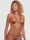 Bikini Τριγωνάκι D Cup με Ενίσχυση Καφέ