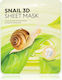 Missha Snail 3D Sheet Μάσκα Προσώπου για Αναζωογόνηση / Ενυδάτωση 23gr