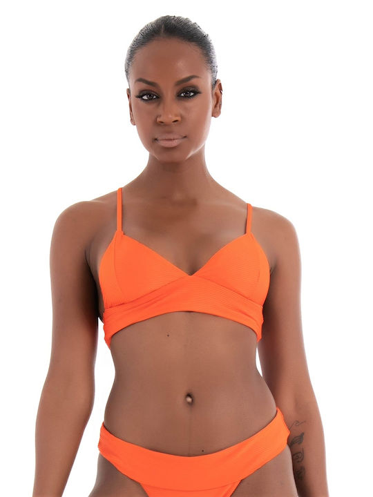 Only Triangle Bikini Top Orange