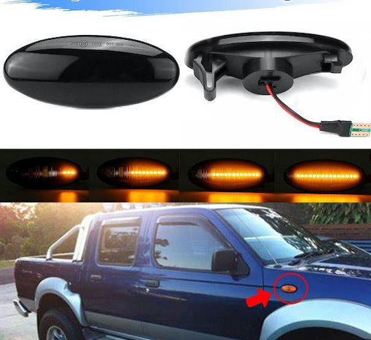 Smoke Φλας Led για Nissan Navara / NP300 / PickUp 2τμχ