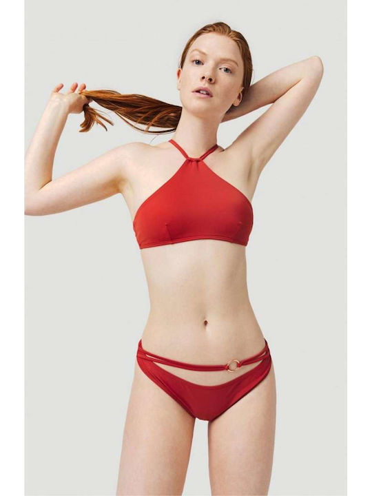 O'Neill High Neck Bikini Top Bossa Nova Red