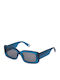 Furla Women's Sunglasses with Blue Plastic Frame and Gray Lens