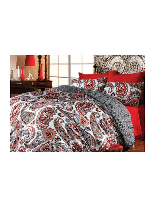 MayHome Quilt Set Single 160x240cm Red 2pcs