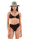 Set Bikini Ψηλόμεσο Μαύρο