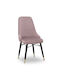 Venus Dining Room Velvet Chair Pink 53x48x95cm