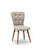 Palmira Dining Room Fabric Chair Beige 47x44x88cm