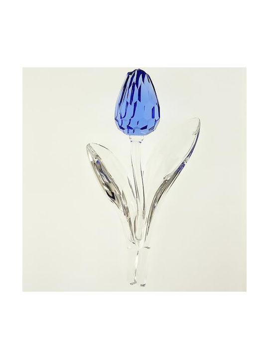 Swarovski Διακοσμητικό Λουλούδι Blue Tulip από Κρύσταλλο