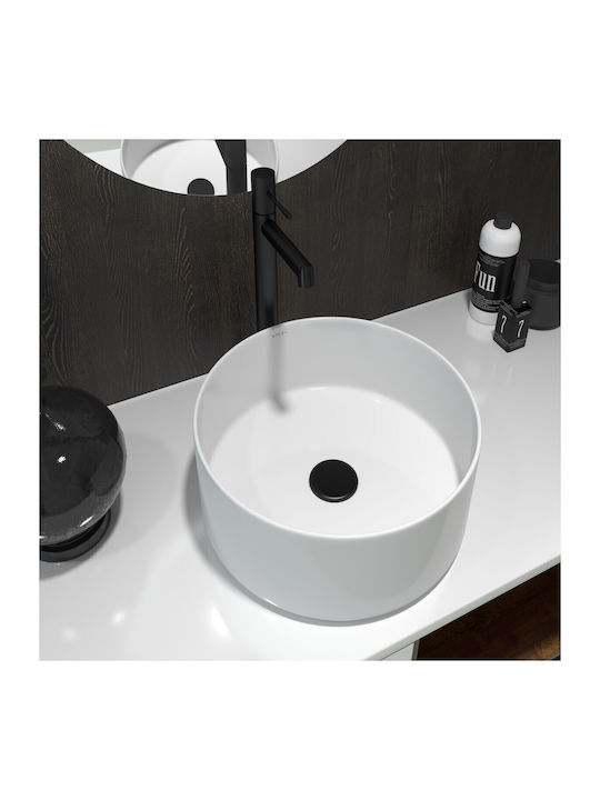 Soncera Vessel Sink made of Porcelain 40.5x40.5cm White