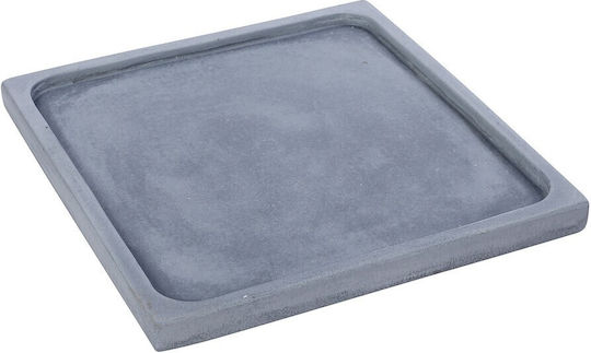 Espiel Square Concrete Decorative Platter Blue 22x22x2cm