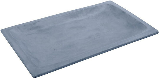 Espiel Rectangular Concrete Decorative Platter Blue 43x27x4cm