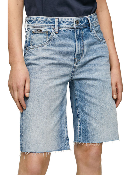 Pepe Jeans Violet Γυναικεία Βερμούδα Τζιν Μπλε