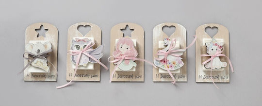 Bellissimo Christening Favor Unicorn Made of Wood 24 Pieces