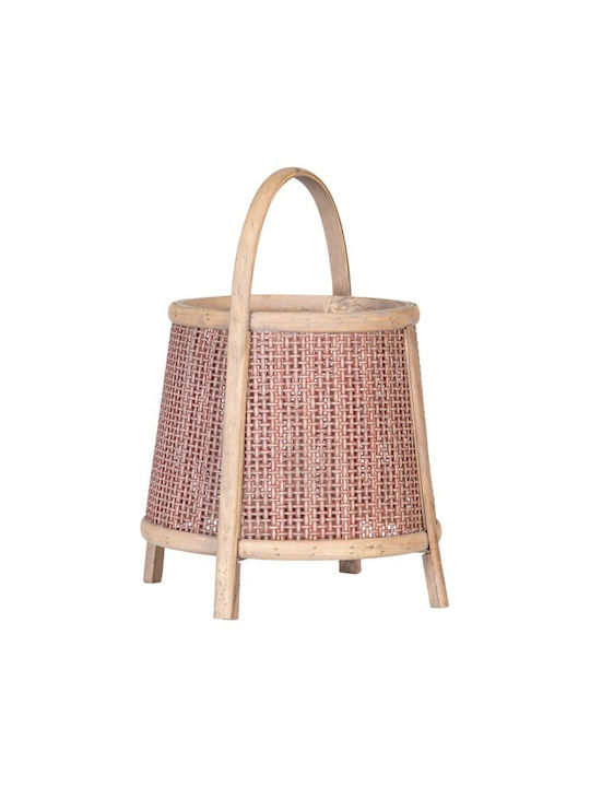 BigBuy Wicker Lantern Brown 33x33x44cm