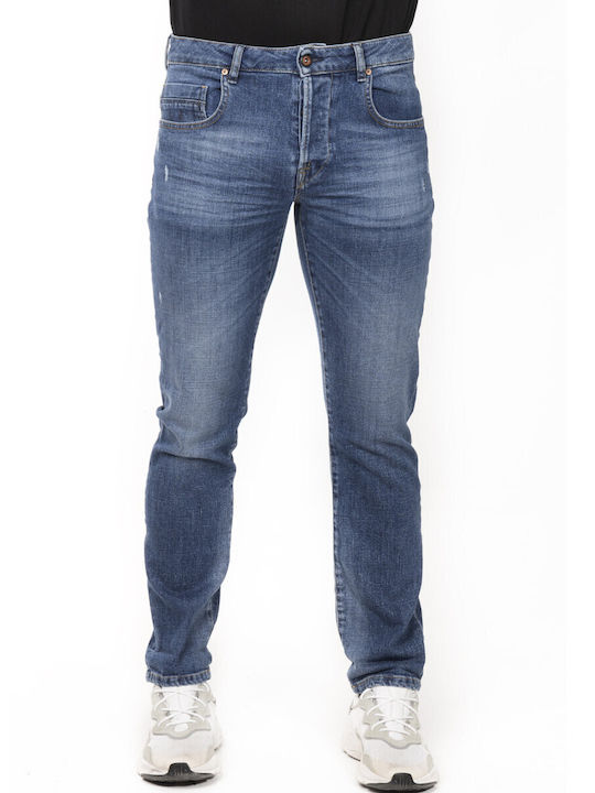 Elton M 123 Men's Jeans Pants Elastic Blue