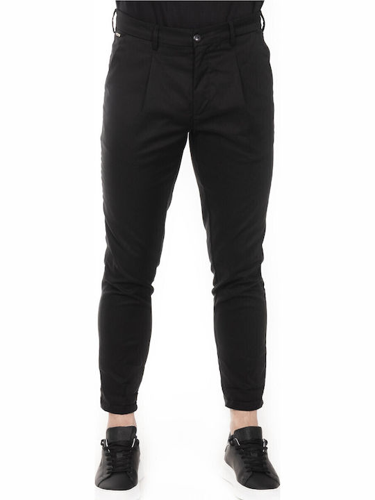 Matteo 123 Trousers in Skinny Fit Black