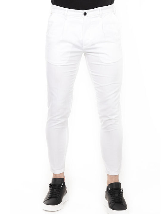 Scinn Matteo 123 Trousers in Skinny Fit White