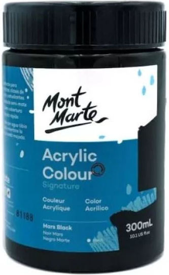 Mont Marte Signature Acrylic Paint Set Mars Black 300ml 1Stück