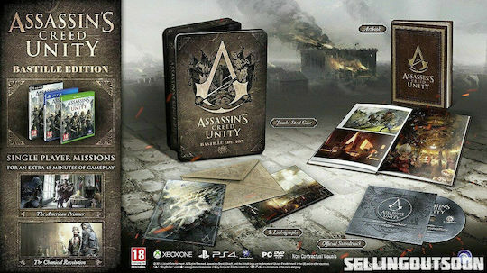 Assassin's Creed Unity Bastille Steelbook Edition PC Game (Used)