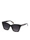 Just Cavalli Damen Sonnenbrille mit Schwarz Kunststoff Gestell und Gray Verlaufsfarbe Linse