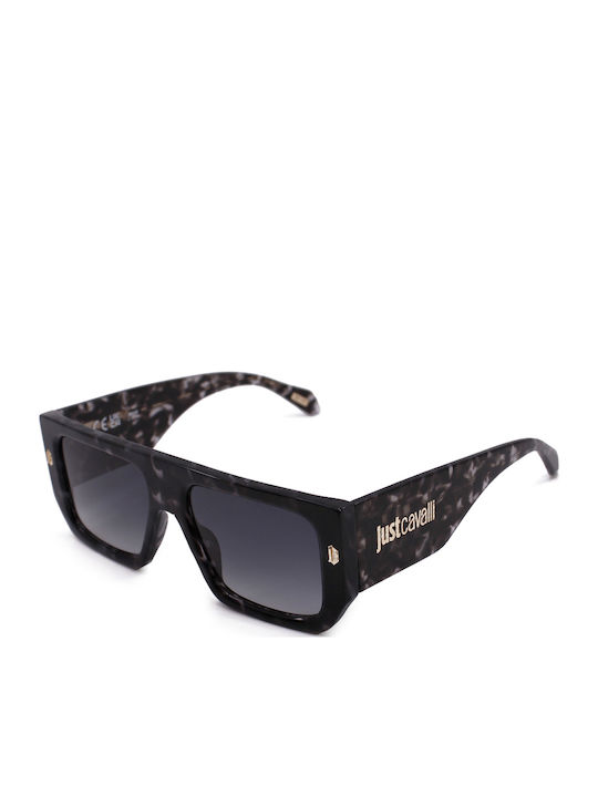 Just Cavalli Unisex Γυαλιά Ηλίου με Καφέ Ταρταρούγα Κοκκάλινο Σκελετό και Γκρι Ντεγκραντέ Φακό SJC022 096N
