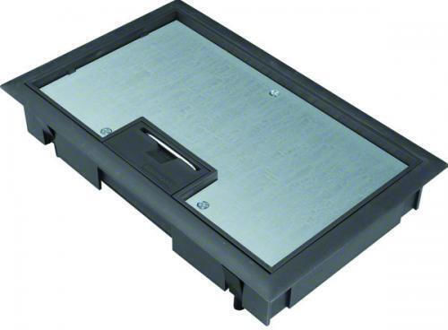 Hager Flush Electrical Box in Gray Color