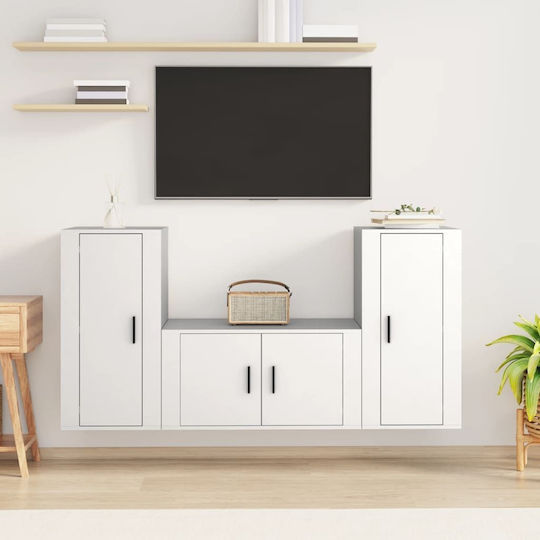 Living Room TV Unit White L40xW34.5xH80cm