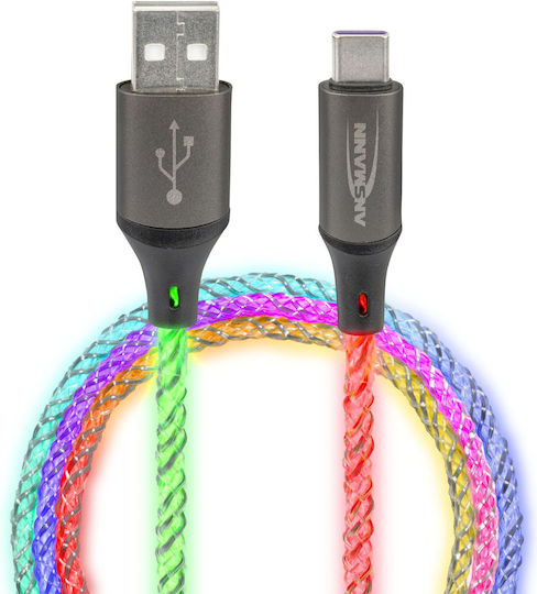 Ansmann LED USB-C zu Lightning Kabel 60W Mehrfarbig 1m (1700-0158)