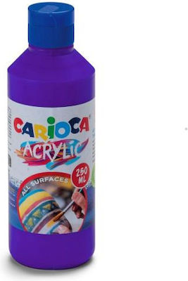 Carioca Acrylic Paint Set Violet 250ml 1pcs 043118