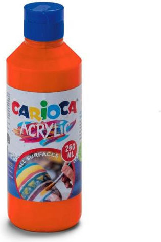 Carioca Set Culori Acrilice Pictură Orange 250ml 1buc