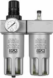Φίλτρο νερού - ρυθμιστής αέρος - λαδικό GAV-FRL200 1/2