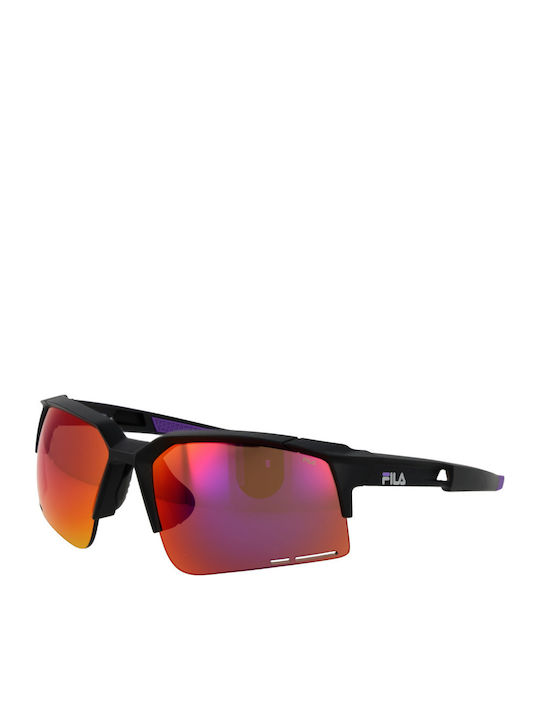 FILA Sunglasses with Black Acetate Frame and Pu...