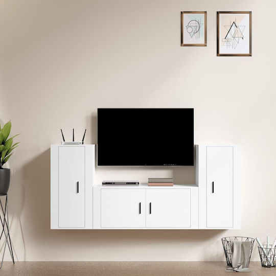 Животно помещение ТВ юнит Бял Д40xШ34.5xВ80cm