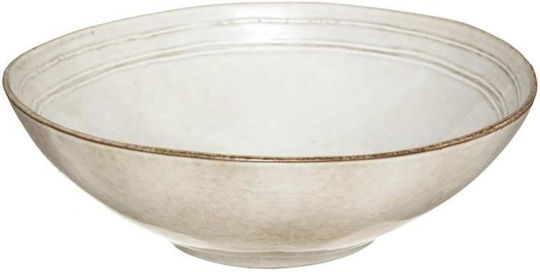Atmosphera Ceramic Salad Bowl Gray 24x24x7.6cm