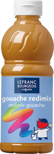 Lefranc Bourgeois Redimix Gouache Tempera Paints Gold in Bottle 500ml 1pcs